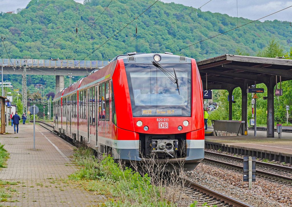 トリアーに向かう電車