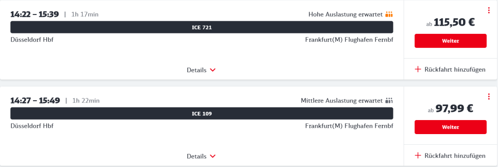 ドイツ鉄道料金