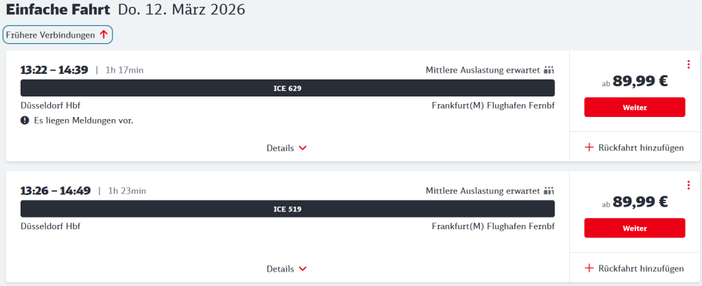 ドイツ鉄道　料金